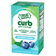 True Lemon Curb Your Cravings Blueberry Fusion Flavored Powder, 8 Ct. Drink Mix Packets