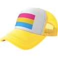 thumbnail image 1 of Pansexual Pride Flag Mesh Back Trucker Cap Baseball Cap, 1 of 8