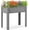 Grey, variant on 31x31x16 Inch Raised Garden Bed with Sturdy Legs, Durable Wooden Elevated Planter Box with Anti-corrosion Coating, for Gardeners, Yard