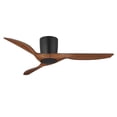 thumbnail image 2 of Wind River Ceiling Fans WR2118MBWAL 52 in. Delta Indoor & Outdoor Smart Flush Mount Ceiling Fan, Black & Walnut, 2 of 2