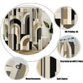 thumbnail image 5 of Abstract Arch Lines Shower Curtain Black Grey Brown Geometric Line Mid Century Art Board Fabric Bathroom Decor Curtain with Hooks-36"W x 72"L (Pack of 1), 5 of 7