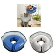 thumbnail image 2 of Inflatable Cat Recovery Collar Cone Cat Head Leg Wound Feet Healing Cone Furry Elizabethan Cone Inflatable Type, 2 of 12