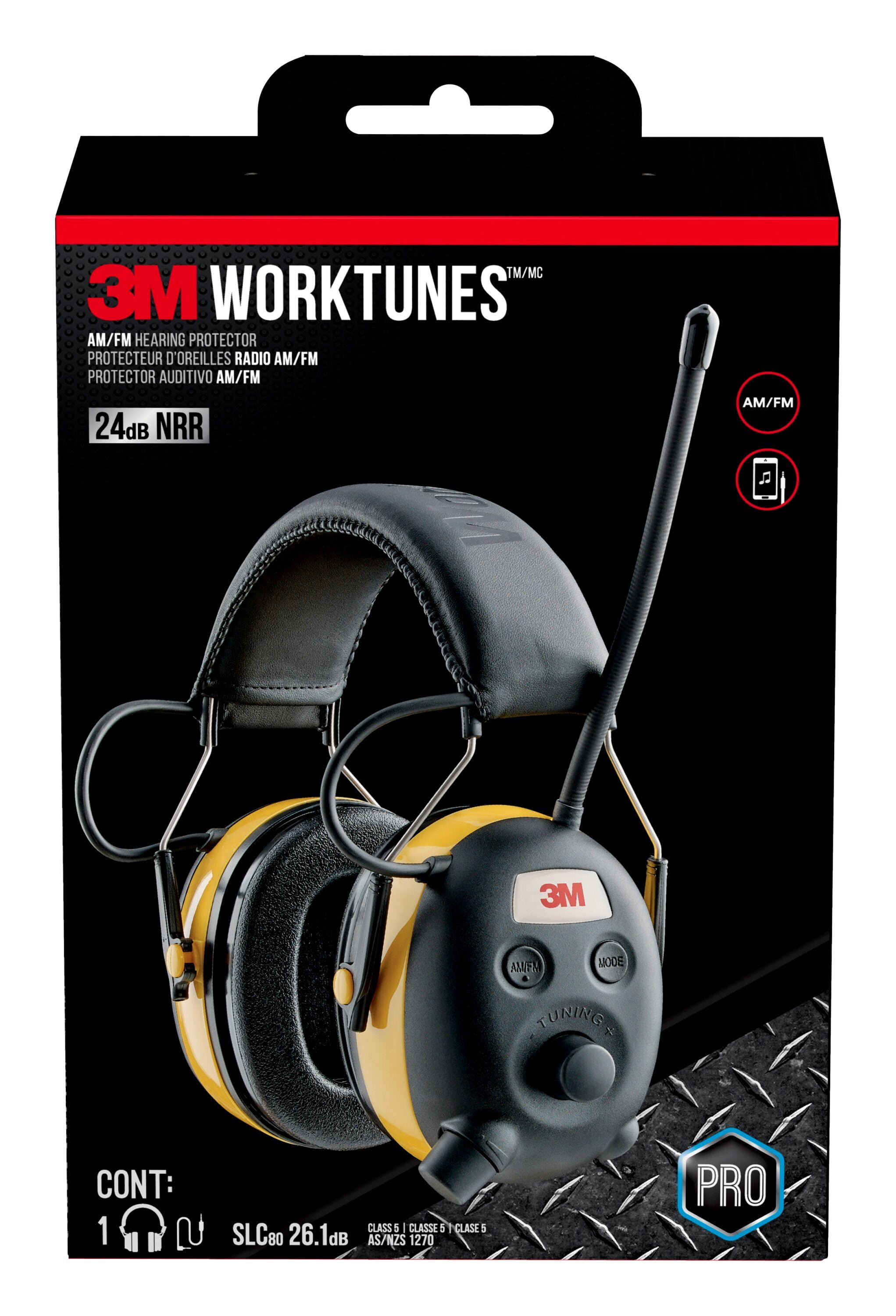 Work Tunes Safety Headphones For Hearing Protection BT 3M Digital Radio AM//FM