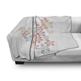 thumbnail image 3 of Valentines Day Soft Flannel Fleece Throw Blanket, Floral Arrangement with Bird Soft Daisies Vintage, Cozy Plush for Indoor and Outdoor Use, 50" x 70", Dried Rose Blue Grey, by Ambesonne, 3 of 6