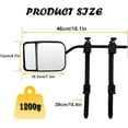thumbnail image 5 of 2 Pack Universal Clip On Towing Mirrors, Convex Trailer Tow Mirrors Extension for Trucks SUVs RVs, Adjustable Dual Rear View Side Mirrors for Towing a Trailer, 5 of 6