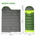 thumbnail image 2 of CJC Wearable Sleeping Bag for Adults and Kids Winter Temp Range (5°F to 50°F) Cold Weather Waterproof Sleeping Bag With Zipper for 3-4 Season Camping Climbing Outdoor, Green, Right zipper, 2 of 10