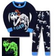 thumbnail image 1 of Pijamas de dibujos animados para niños, conjunto de ropa de otoño e invierno, dinosaurios, novedad de 2021, 1 of 4