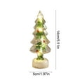 thumbnail image 3 of Uutvery Mini LED Christmas Tree Night Light with Snow Effect,Clear Christmas Tree with Built-in Lights,Tabletop Decor for Home Office Parties Seasonal Ambiance,Christmas Decoration, 3 of 6