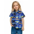 thumbnail image 5 of OGLCCG Boys Hawaiian Shirt Tropical Short Sleeve Casual Button Down Tops for Youth Kids Summer Shirt with Pocket 2-15 Years, 5 of 7