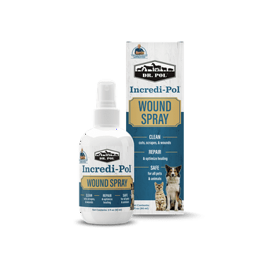 Dr. Pol Incredi-Pol Wound Spray for Dogs, Cats, and All Animals. 3-ounce