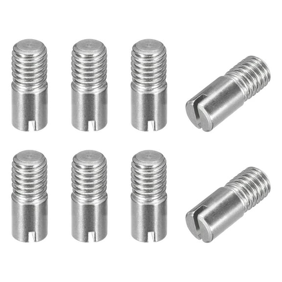 Uxcell 8Pack M8 x 20mm Slotted Cylindrical Pin 304 Stainless Steel Dowel Locating Pin
