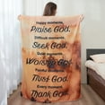thumbnail image 3 of Healing Throw Blanket Inspirational Thoughts & Hugs, Gift for Women Bible Verse Blanket Religious Prayer Gifts for Women Christian Soft Flannel Fleece Bed Blanket Get Well Soon Gifts 40"X 50", 3 of 6