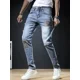 thumbnail image 5 of Pantalones vaqueros de gran tamaño para hombre con bolsillos, ropa de trabajo, pantalones de talla grande, pantalones vaqueros masculinos, novedad de lujo en 2024, pantalones vaqueros coreanos de otoñ, 5 of 5