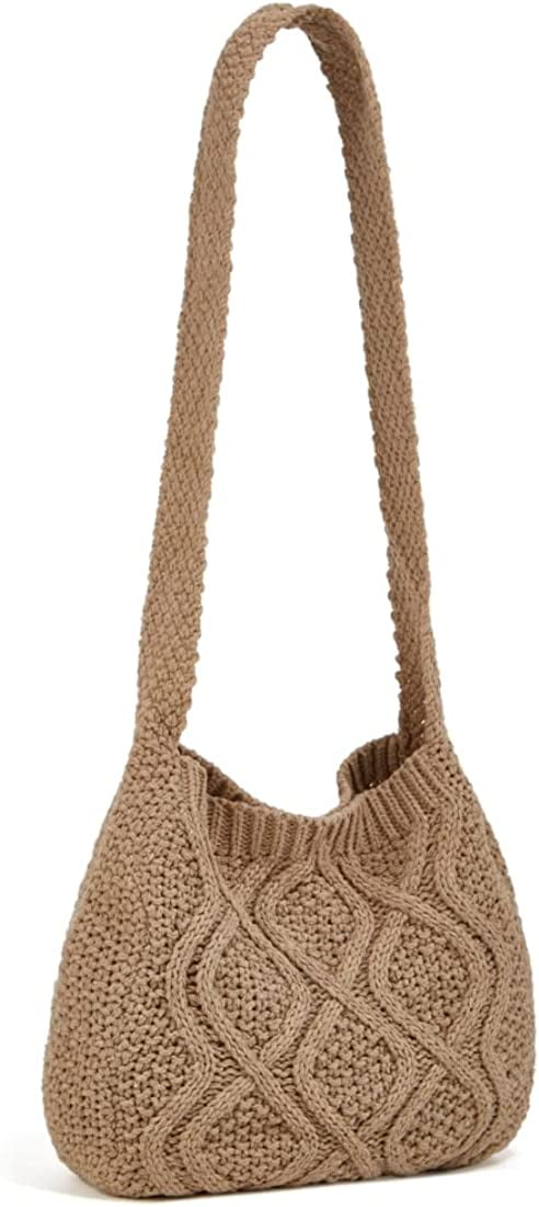 CoCopeaunts Women's Shoulder Handbags Crochet Bags Shoulder Shopping Bag Tote Bag Aesthetic Polyester Tote Cute Tote Bags Daily Use
