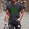 thumbnail image 2 of Besolor T-Shirts de la Saint-Patrick pour Hommes Imprimés Col Rond Manches Courtes Hauts Décontractés Grande Taille T-Shirts de Vacances d'Été à la Plage, 2 of 5