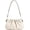 White, variant on Kukuzhu Women's Hobo Bag PU Leather Shoulder Crossbody Bag Soft Handbag Fashion Pleated Purse Small Totes Top Handle Bag