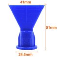 thumbnail image 4 of Wave Shape Silicon Cone for Caulking Spare Part Nozzle Tip for Sealant Dispenser Syringe Accessory 60Pcs, 4 of 6