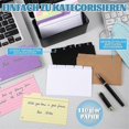 thumbnail image 4 of Index Card Holder Set,Index Box with 230 Assorted , Colourful Lined, 6 Rings and Stickers Perfect for School, 4 of 5