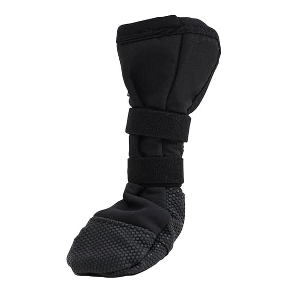Dog Boots & Paw Protectors | Dog Paw Protectors Dog Post Surgery | Neoprene Fabric Adjustable Straps | Black Single Paw Protector for Dogs