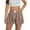 Khaki, variant on Shorts for Women Summer High Waisted Loose Wide Leg Retro Checkered Pants Casual Jean Shorts S-2XL