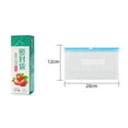 thumbnail image 4 of Reusable Food Storage Bags Freezer Leakproof Zip Thick Transparent Freezer for Marinate Food Meat Fruit Cereal Sandwich Snack, 4 of 5