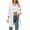 White, variant on Lenpel Womens Fall Cardigans Ribbed Knit 3/4 Sleeve Open Front Casual Lightweight Outerwear Flowy Comfy Soft Solid Color Coats(White,X-Large)