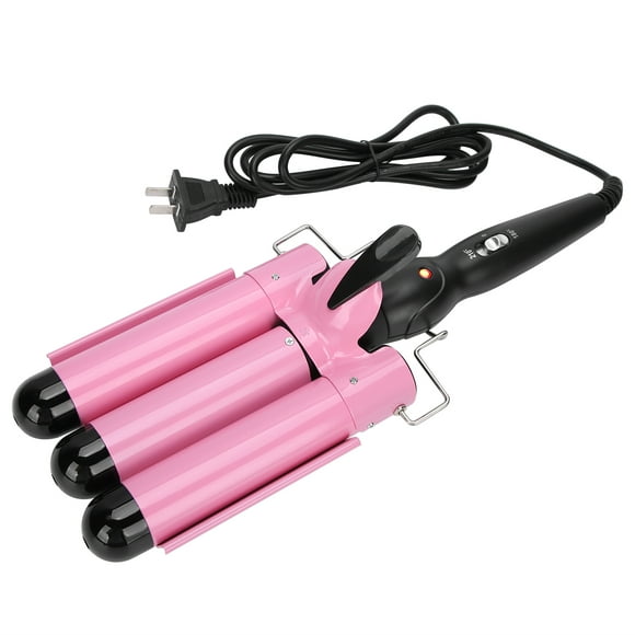 Herramienta de peinado, rizador de pelo eléctrico de 3 barriles, varita de rizador de pelo, integración perfecta