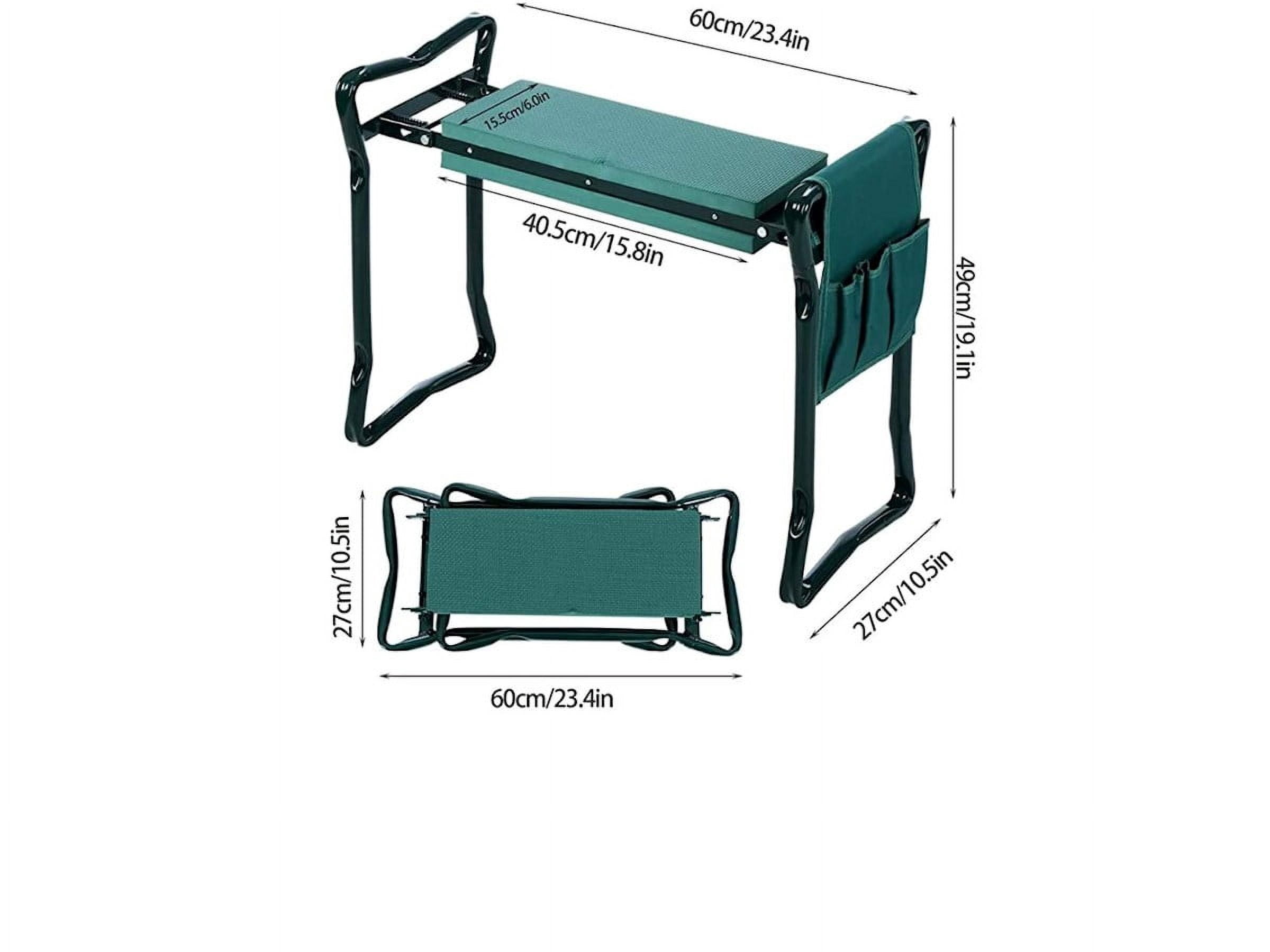 Garden Bench and Kneeler Stools Gardening With Side Bag Pockets for Tools, Portable and Lightweight, Great Gift For Gardeners