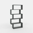 thumbnail image 3 of Ada Home Decor Barclay Multiple Tier Open Shelf Modern Bookcase, Anthracite, 3 of 7
