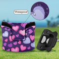 thumbnail image 6 of Haosy Pink and Purple Hearts Golf Mallet Putter Cover Strong Magnetic Leather Golf Club Headcover Closure, 6 of 7