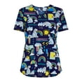 thumbnail image 7 of Scrubstar Women's and Women’s Plus Eeyore Print V-Neck Scrub Top, Sizes S-3XL, 7 of 7