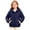 Navy, variant on Boys Girls Hooded Puffer Jacket Long Sleeve Winter Casual Full Zip Windproof Quilted Coat with Pockets Navy 7-8Years