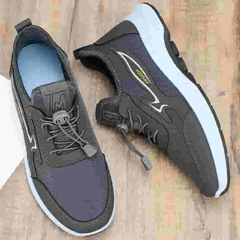 Sneakers for Men - Grey - Canvas Mesh Athletic Running Shoes Sneakers for Men - Grey - Canvas Mesh Athletic Running Shoes