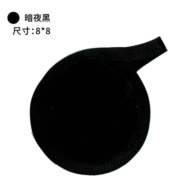 Zhuge Almohadillas desmaquillantes reutilizables - 6 piezas de paños desmaquillantes reutilizables, paños faciales desmaquillantes de microfibra lavables, negros, A14