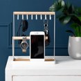 thumbnail image 4 of Coofit Jewelry Hanger Multi-purpose Wooden Jewelry Display Holder Desk Storage Rack, 4 of 9