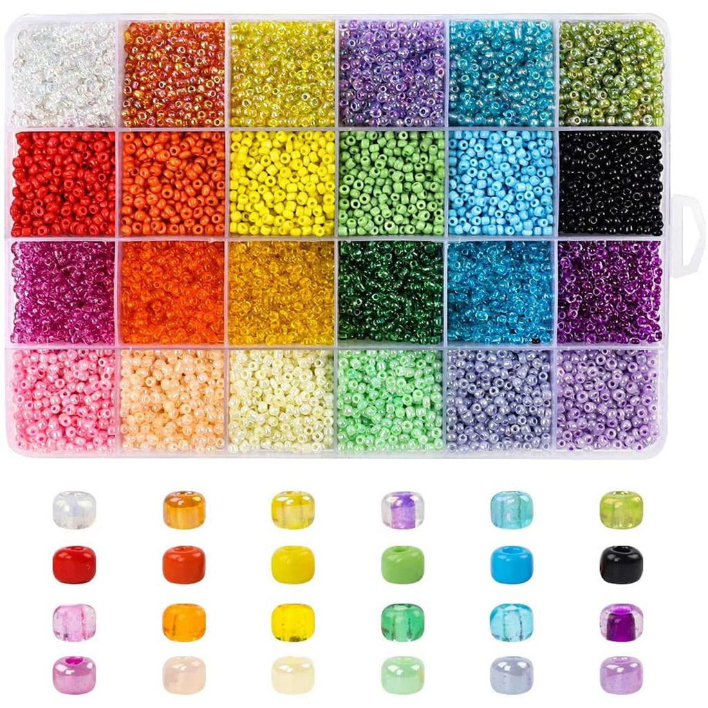 GUOOL 9600pcs Clay Beads for Earring Ring Making Kit Spacer Beads Earring Pendants Charms for DIY Jewelry Bracelets Beading Supplies