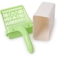 thumbnail image 3 of Juego de pala para arena para gatos 2 en 1, bote de basura portátil con procesador de gatitos y bolsa de basura, color verde, 3 of 5