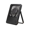 thumbnail image 2 of THOPBPRK Thin Desktop Square Fan with Integrated Handle Portable Personal Solution for Home Study Table and Outdoor Picnic Summer Device, 1Pcs Black, 2 of 5