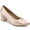 Champagne, variant on Women's Chunky Heel Pumps Pointed Toe Bow Knot Heel Dress Shoes for Wedding Party Daily