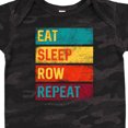 thumbnail image 4 of Inktastic Rowing Team Eat Sleep Row Repeat Boys or Girls Baby Bodysuit, 4 of 5
