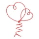 thumbnail image 2 of Adorno para del Día de San Valentín, centros de mesa decorativos fáciles de usar, regalo Ideal de metal, corazones entrelazados para fiesta y, 2 of 8