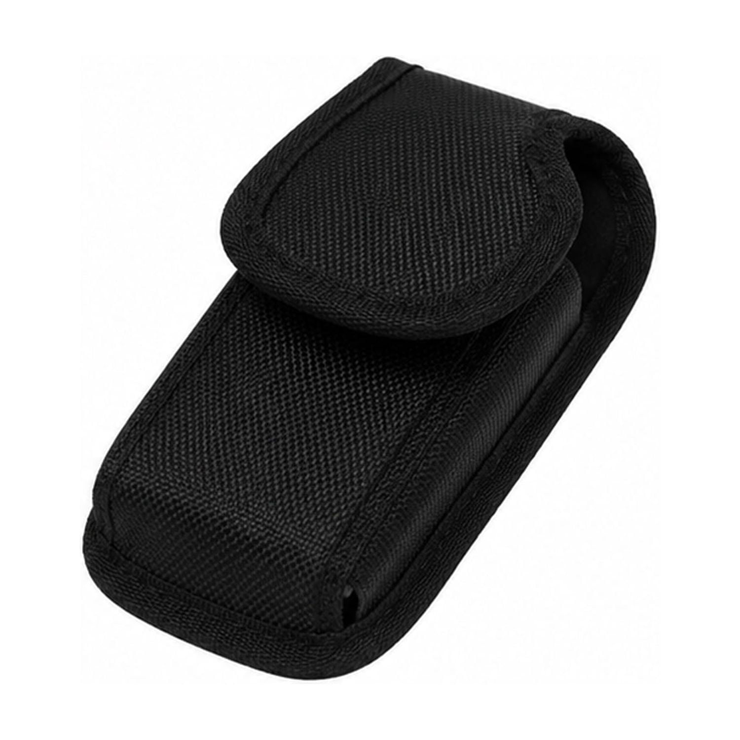 Vertical Rugged Pouch (5") In Black Velcro Closure with Cardboard - Black