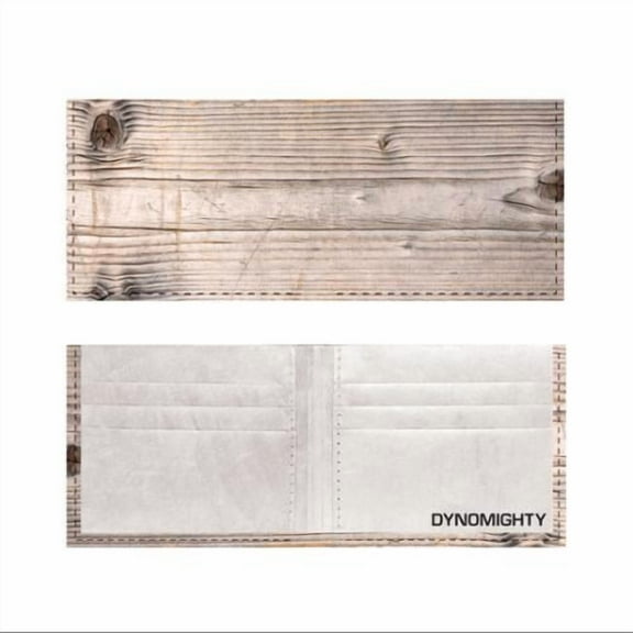 Mens Tyvek Wood Billfold Wallet - Unique Cool & Fun Designs NEW