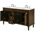 thumbnail image 6 of Elegant Lighting Vf13060d-Vw Lexington 60" Free Standing Double Basin Vanity Set - Wood, 6 of 7