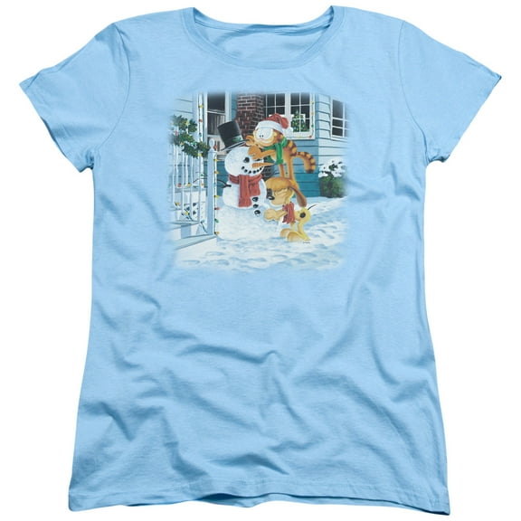 Garfield - Snow Fun - Women's Short Sleeve Shirt - Large