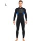thumbnail image 2 of Soidarity Traje de buceo de 3mm, Material de nailon, buena elasticidad, traje de baño de una pieza de estilo de manga larga, traje de neopreno con ribete Deportes acuáticos Hombre Azul Oscuro L Soidarity OD020682-15, 2 of 6