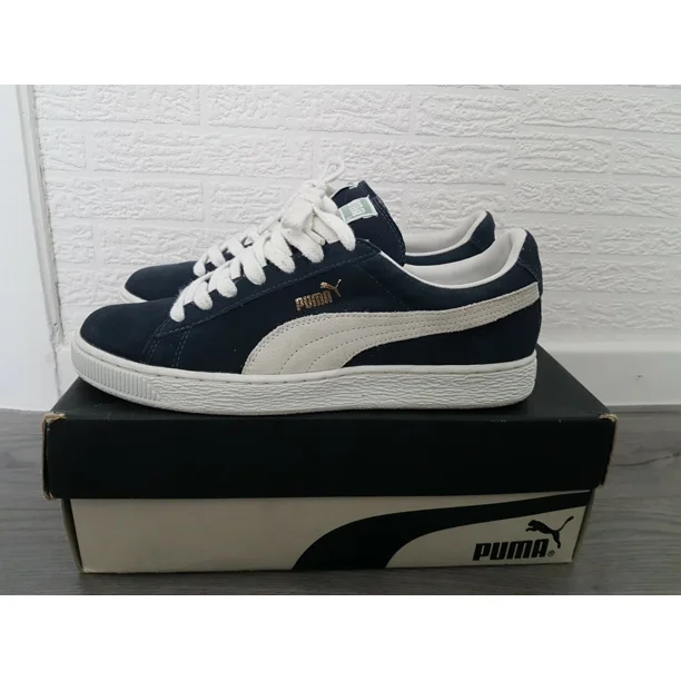 PU & MA Suede Navy/White US 8,5 UK 7,5 Eur 41, OG BOX, Rare, Vintage