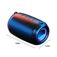 thumbnail image 3 of Mefallenssiah Bluetooth 5.0 Mini Audio Coloré Portable Extérieur Subwoofer Surround Sound Hifi Haut-Parleur, 3 of 9