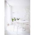 thumbnail image 3 of 2xhome Modern Contemporary Designer Dining Chair Molded Plastic Indoor Outdoor Patio Elbow Chair, White, Set of 1, 1 piece, 3 of 9