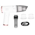 thumbnail image 1 of Aspirador de coche con carga inalámbrica, aspirador de soplado recargable, colector de polvo integrado para coche y oficina (oro rosa blanco), 1 of 8